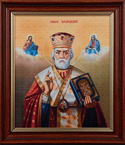 Icon "Saint Nicholas the Wonderworker", 21 x 18