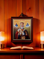 Icon "Saint Nicholas the Wonderworker", 22 x 18