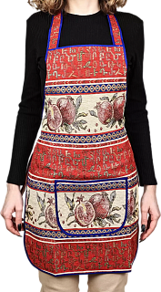 Apron made of fabric with ornament (color 3)