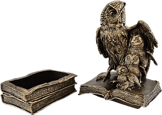 Statuette Owl - jewelry box