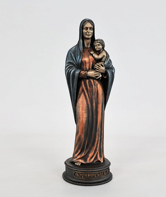Statuette Virgin Mary with child (Vernissage color)