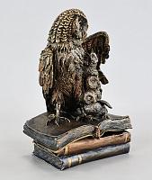 Statuette Owl - jewelry box (Vernissage color)