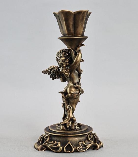 Candle holder with little angel (right)