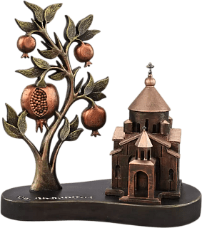 Church of Ripstime and pomegranate tree (Vernissage color)