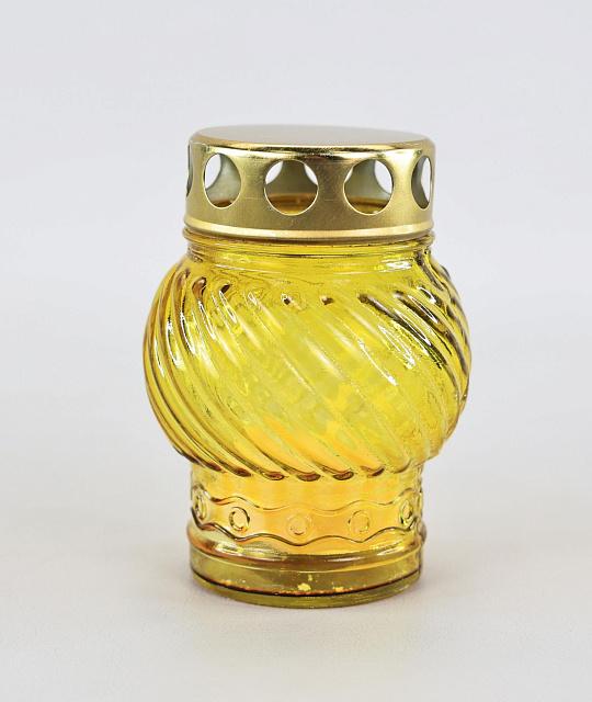 Glass lampada, filled (Non-extinguishing candle), assorted