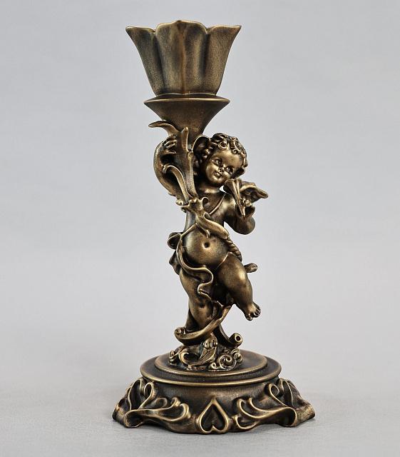Candle holder with little angel (right)