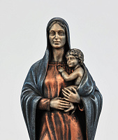 Statuette Virgin Mary with child (Vernissage color)