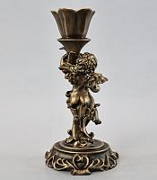 Candle holder with little angel (left)