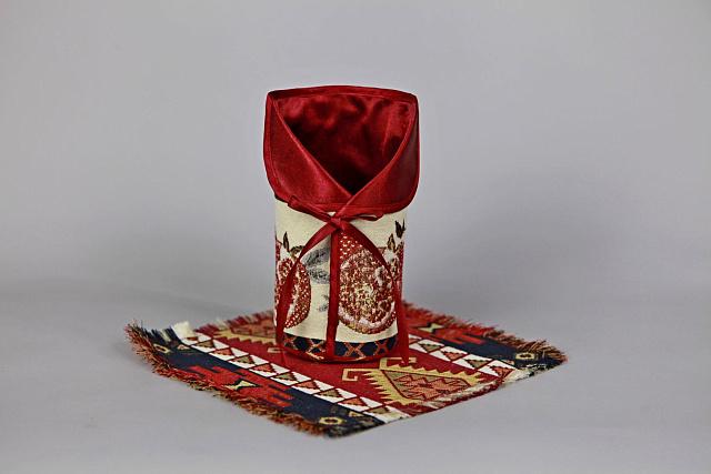 Ethno souvenir bottle cover