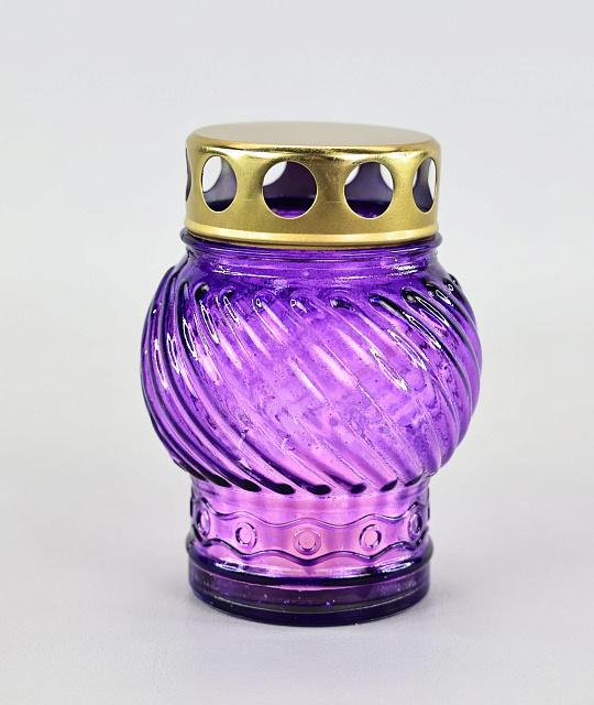 Glass lampada, filled (Non-extinguishing candle), assorted
