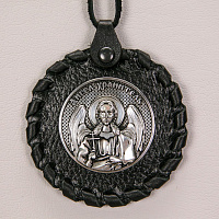 Medallion with the image of St. Nicholas the Wonderworker (woven)