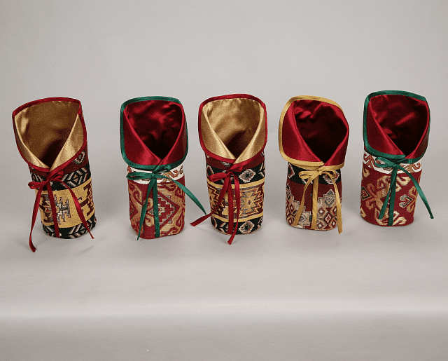 Ethno souvenir bottle cover