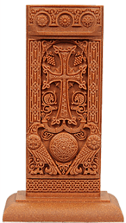 Figurine of Khachkar with Eagles