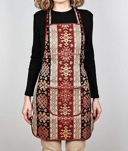 Apron made of fabric with ornament (color 2)