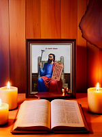 Icon canvas "Saint Mesrop Mashtots", 22 x 18