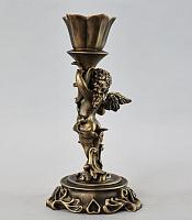 Candle holder with little angel (left)