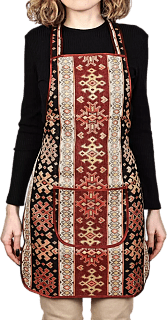 Apron made of fabric with ornament (color 2)