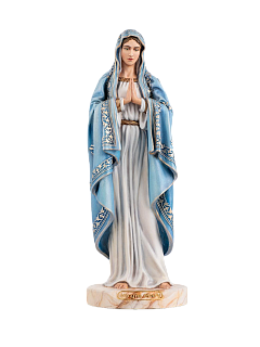Statuette of the Holy Virgin Mary in blue (hand-painted)