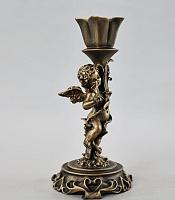 Candle holder with little angel (left)