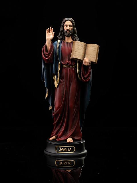 Statue of Jesus with the Covenant (hand-painted)