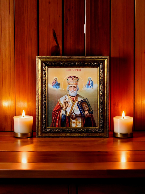 Icon "Saint Nicholas the Wonderworker", 22 x 18