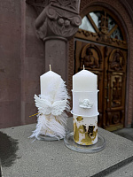 Candles for  wedding "Angel" (2 pieces)