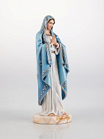 Statuette of the Holy Virgin Mary in blue (hand-painted)