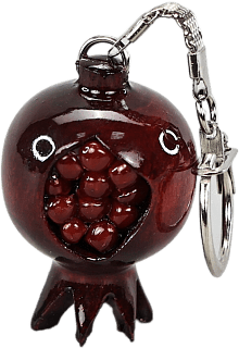 Garnet keychain (with grains)