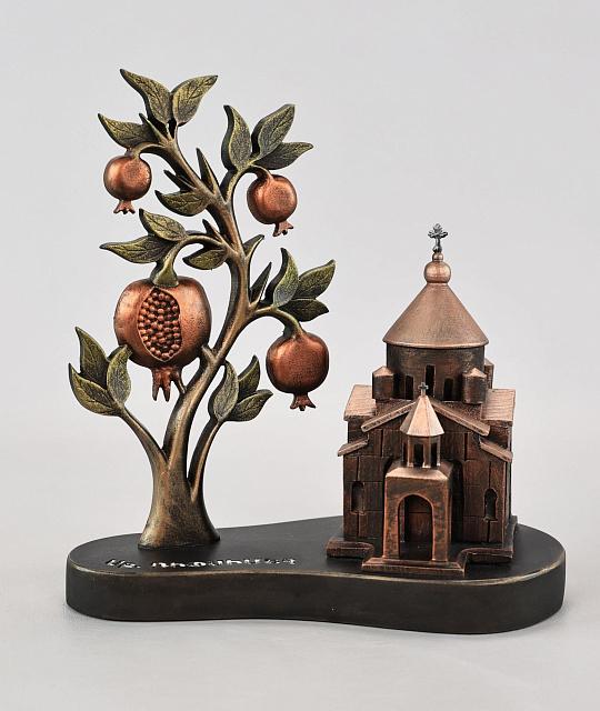 Church of Ripstime and pomegranate tree (Vernissage color)