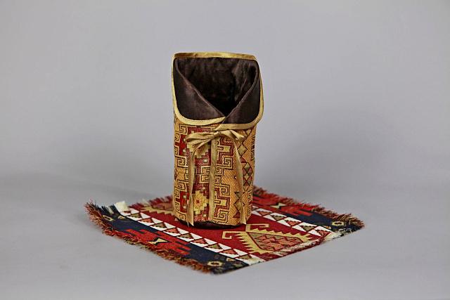 Ethno souvenir bottle cover