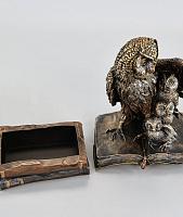 Statuette Owl - jewelry box (Vernissage color)