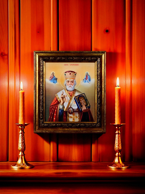 Icon "Saint Nicholas the Wonderworker", 22 x 18