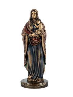 Statue of the Virgin Mary with Child (cold bronze)