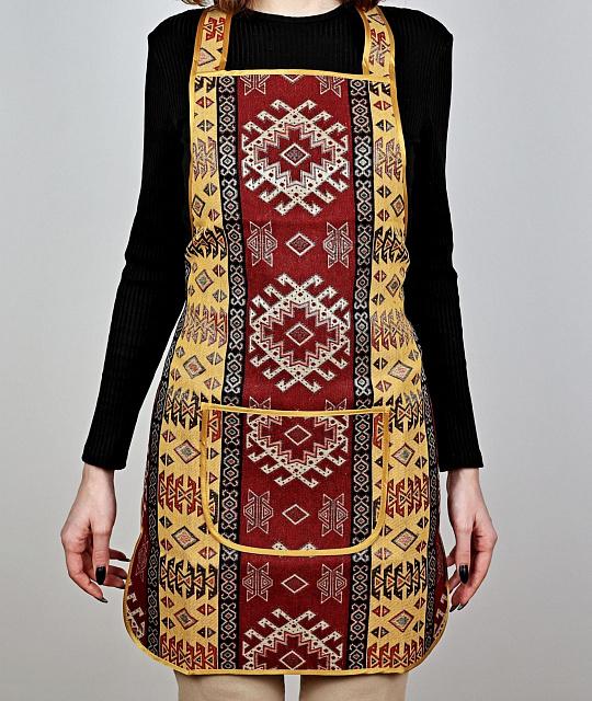 Apron made of fabric with ornament (color 1)