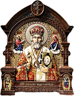 Icon of Saint Nicholas the Wonderworker (hand-painted)