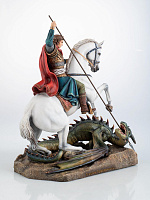 Statuette of Saint George the Victorious (hand-painted)