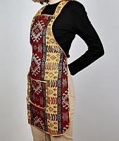 Apron made of fabric with ornament (color 1)