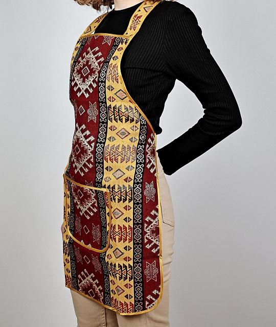 Apron made of fabric with ornament (color 1)