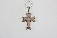 Keychain Cross with the symbol of eternity