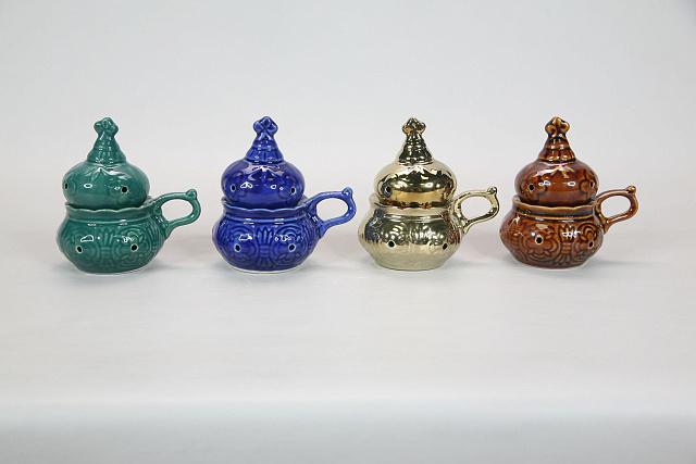 Ceramic censer, assorted colors