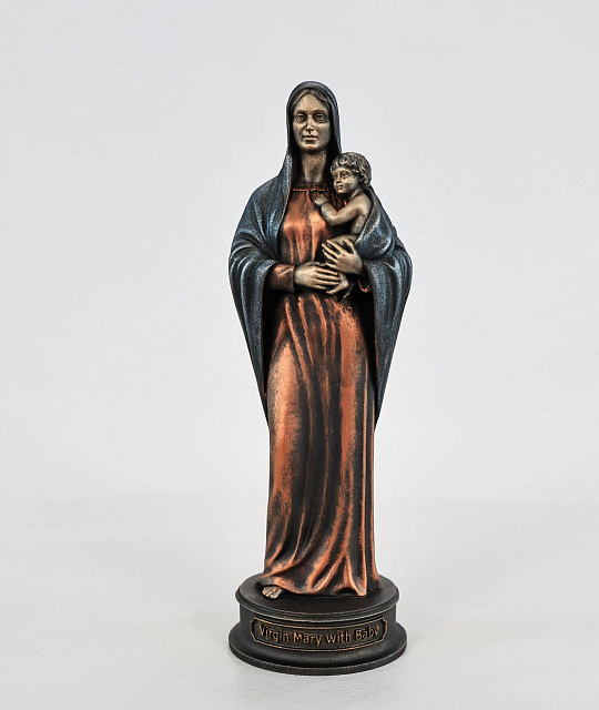 Statuette Virgin Mary with child (Vernissage color)