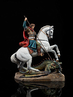 Statuette of Saint George the Victorious (hand-painted)