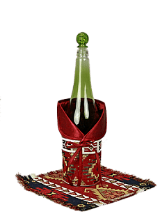 Ethno souvenir bottle cover