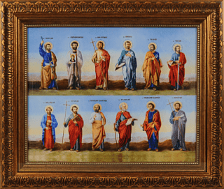Icon "12 Holy Apostles", 23 x 29