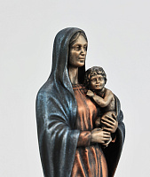 Statuette Virgin Mary with child (Vernissage color)