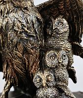 Statuette Owl - jewelry box (Vernissage color)