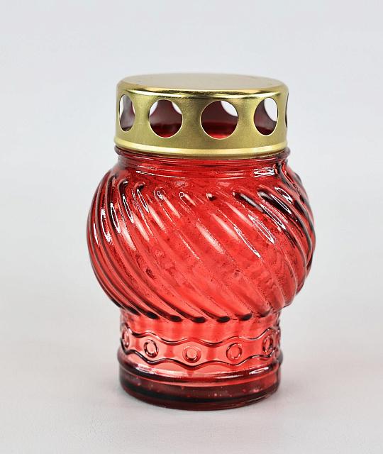 Glass lampada, filled (Non-extinguishing candle), assorted