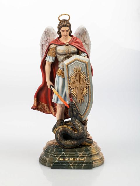 Statue of Archangel Michael (hand-painted)