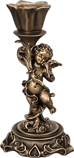 Candle holder with little angel (right)