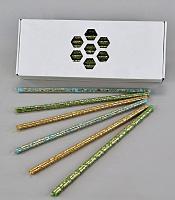 Set of colored candles in a box (assorted)